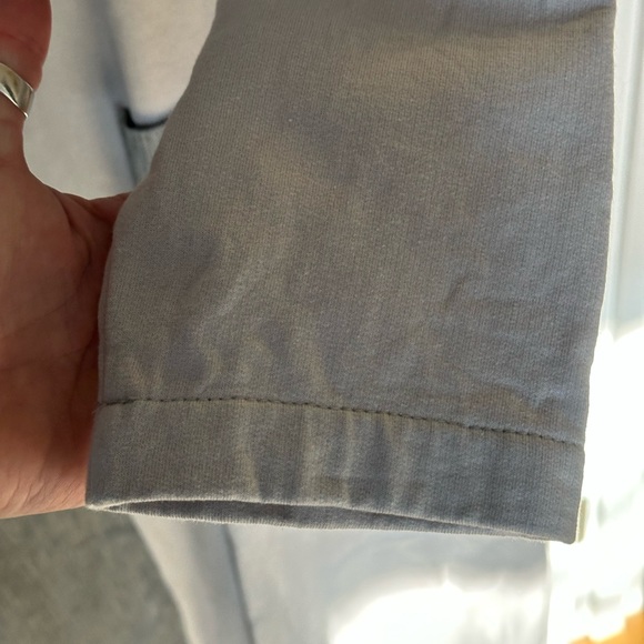 NWOT Fun and funky mixed material turtleneck sweatshirt/chambray maxi dress - XL - Picture 10 of 13